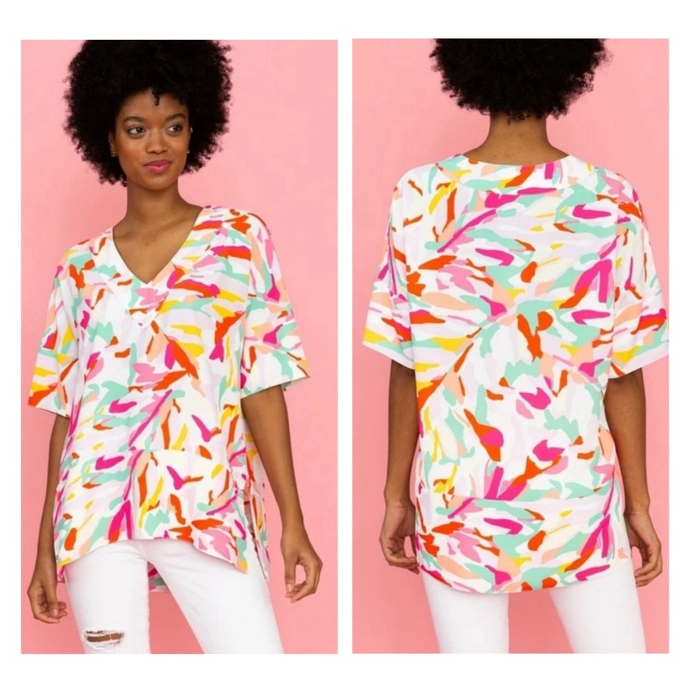 Crosby by Mollie Burch Suzie Tunic in Water Lillies L